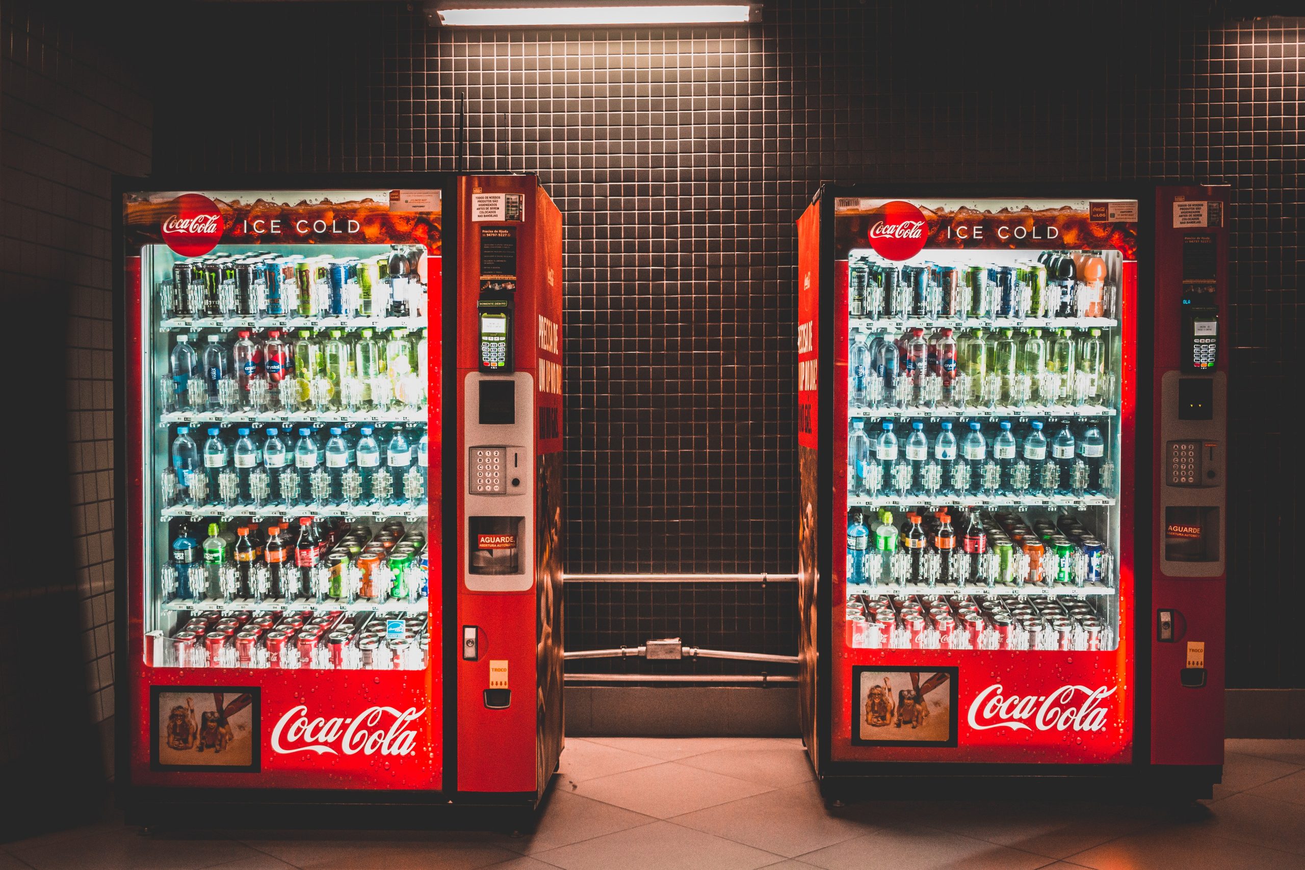 branded coca-cola machine